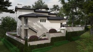 2023-38 The Bluffs Right Elevation