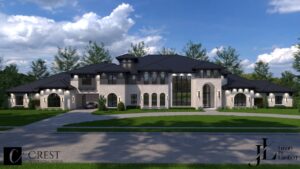 3D Render Plan - Bella Vista - Custom Luxury Home Design by Crest Residential Design