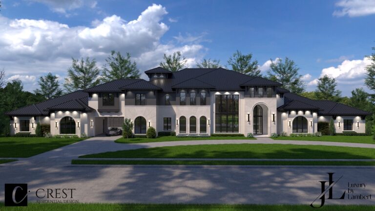 3D Render Plan - Bella Vista - Custom Luxury Home Design by Crest Residential Design