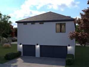 3d Render Plan 1A - Custom Home Design by Crest Residential Design