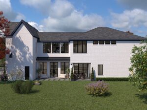 3d Render Plan 1A - Custom Home Design by Crest Residential Design