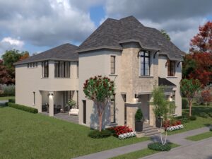 Render Plan 1C - Custom Home Design by Crest Residential Design