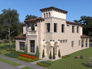 CRD Render Plan 2B - Custom Luxury Home Design by Crest Residential Design