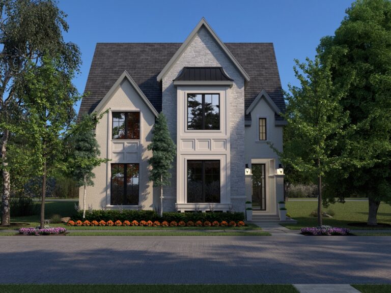 Render Plan 2C - Custom Luxury Home Design by Crest Residential Design