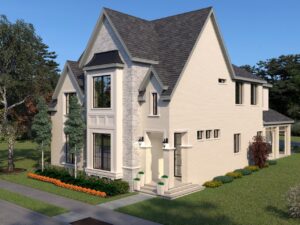 Render Plan 2C - Custom Luxury Home Design by Crest Residential Design