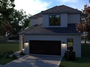 Render Plan 2C - Custom Luxury Home Design by Crest Residential Design
