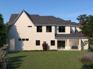 Render Plan 2C - Custom Luxury Home Design by Crest Residential Design
