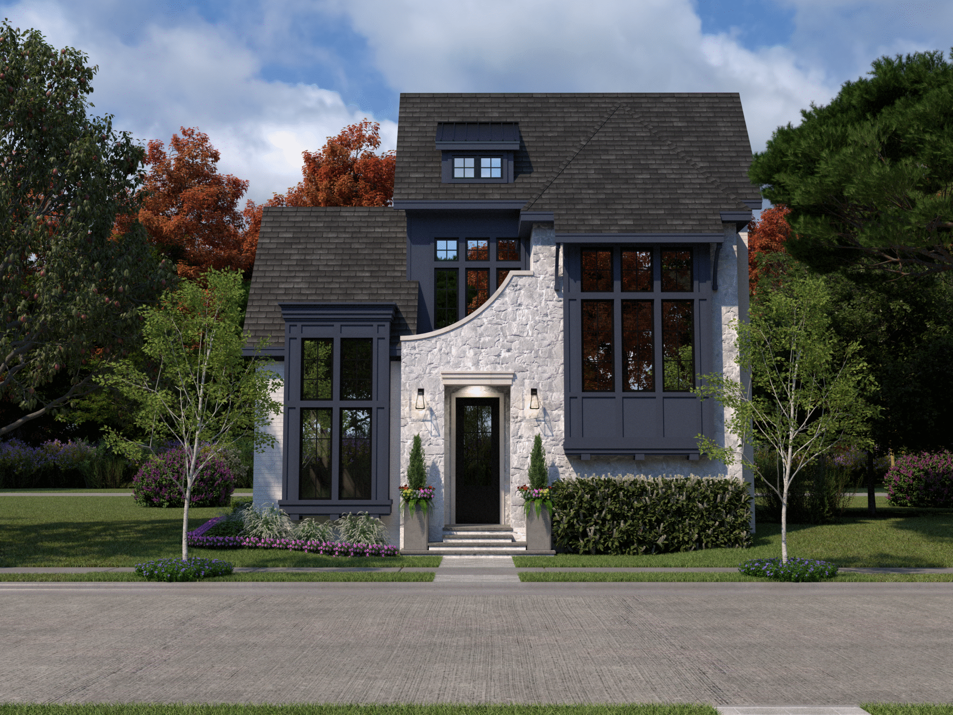 Crest Residential Design 3D Rendering Crest Residential Design