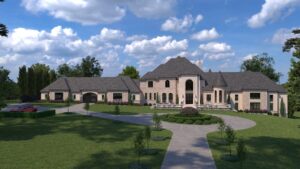 3D Render Plan - Custom Luxury Home Design by Crest Residential Design