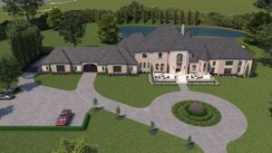 3D Render Plan - Custom Luxury Home Design by Crest Residential Design