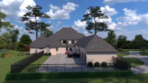 3D Render Plan - Custom Luxury Home Design by Crest Residential Design