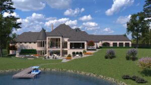 3D Render Plan - Custom Luxury Home Design by Crest Residential Design