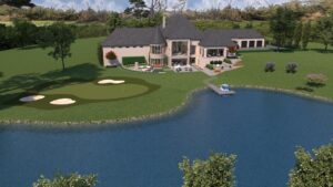 3D Render Plan - Custom Luxury Home Design by Crest Residential Design