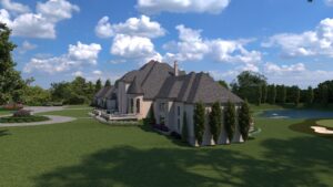 3D Render Plan - Custom Luxury Home Design by Crest Residential Design