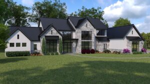 3D Render Plan - 63C - Custom home Design by Crest Residential Design