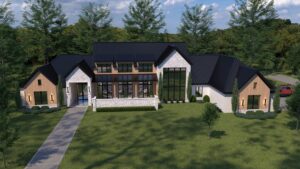 3D Render Plan 2024 - Custom Luxury Home Design by Crest Residential Design