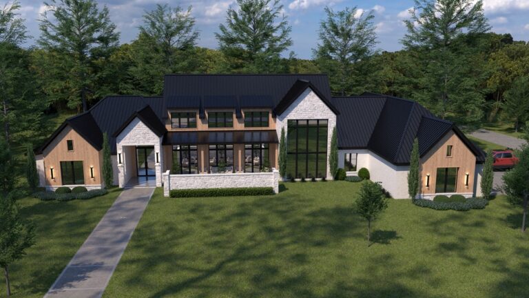 3D Render Plan 2024 - Custom Luxury Home Design by Crest Residential Design
