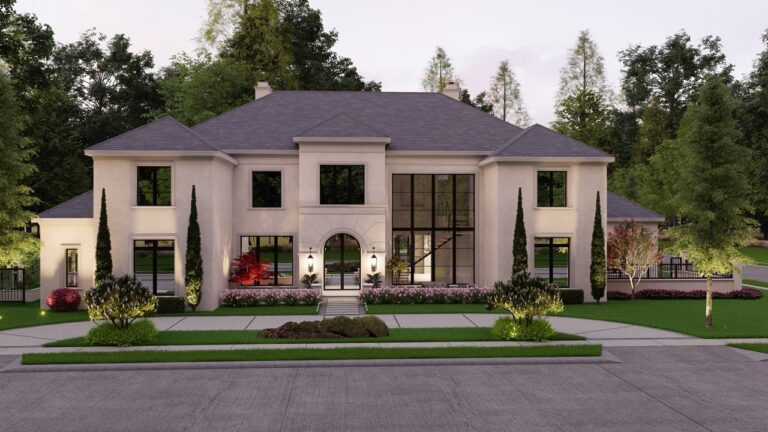 3D Renderings - Harrell-Lambert-Sunset - Custom Luxury Home Design by Crest Residential Design