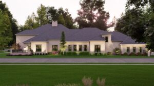 3D Renderings - Harrell-Lambert-Sunset - Custom Luxury Home Design by Crest Residential Design